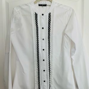 Karl Lagerfeld button-down with bell sleeves